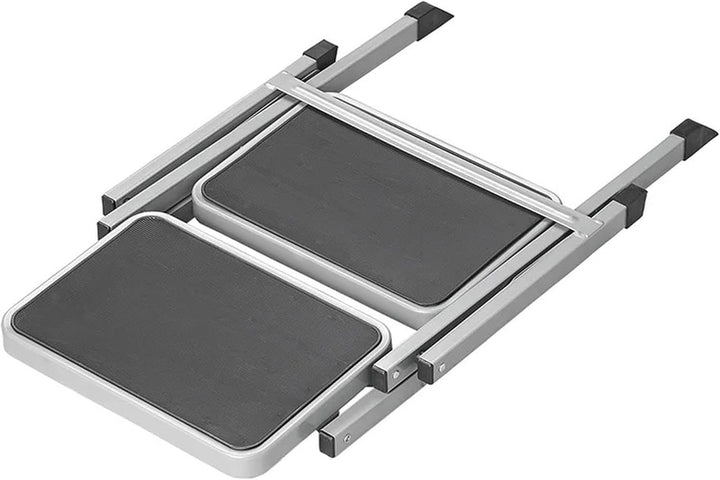 Doppeltrittstufe klappbar 59,5 x 49 x 39 cm mit 2 rutschfesten Tritten 37,8 x 25,5 cm Trittstufe fal