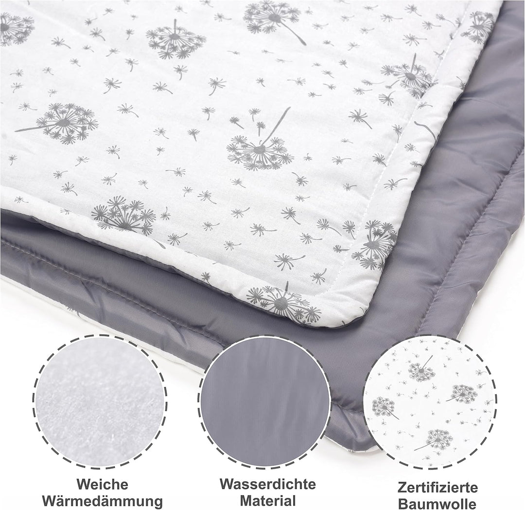 Pepi - Playmat Baby - Spielmatte Baby Faltbar - Spielmatte Kinder - Picknickdecke Wasserdicht 120x15