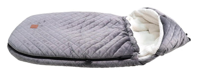 Kaiser 65673 X-LARGE VELVET HOODY, Kinderwagen Fusssack (grey), grey
