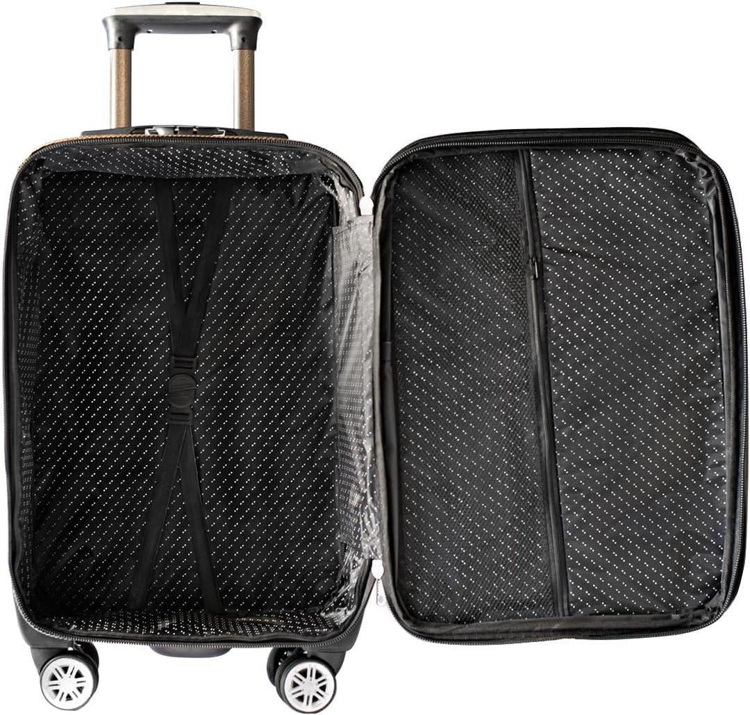 Generisch Kofferset 3-teilig – Trolley Set mit 4 Rollen & Zahlenschloss | Weichschalenkoffer in M/L/