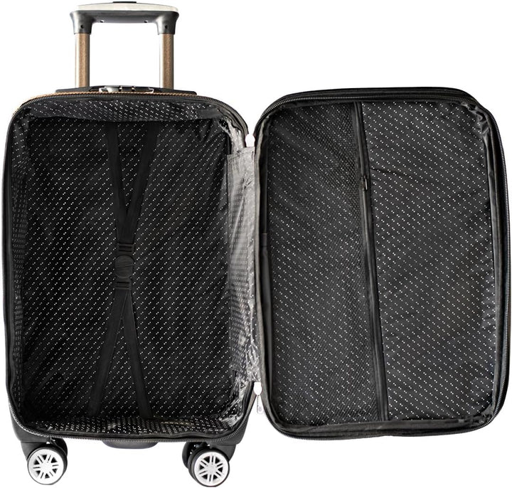Generisch Kofferset 3-teilig – Trolley Set mit 4 Rollen & Zahlenschloss | Weichschalenkoffer in M/L/