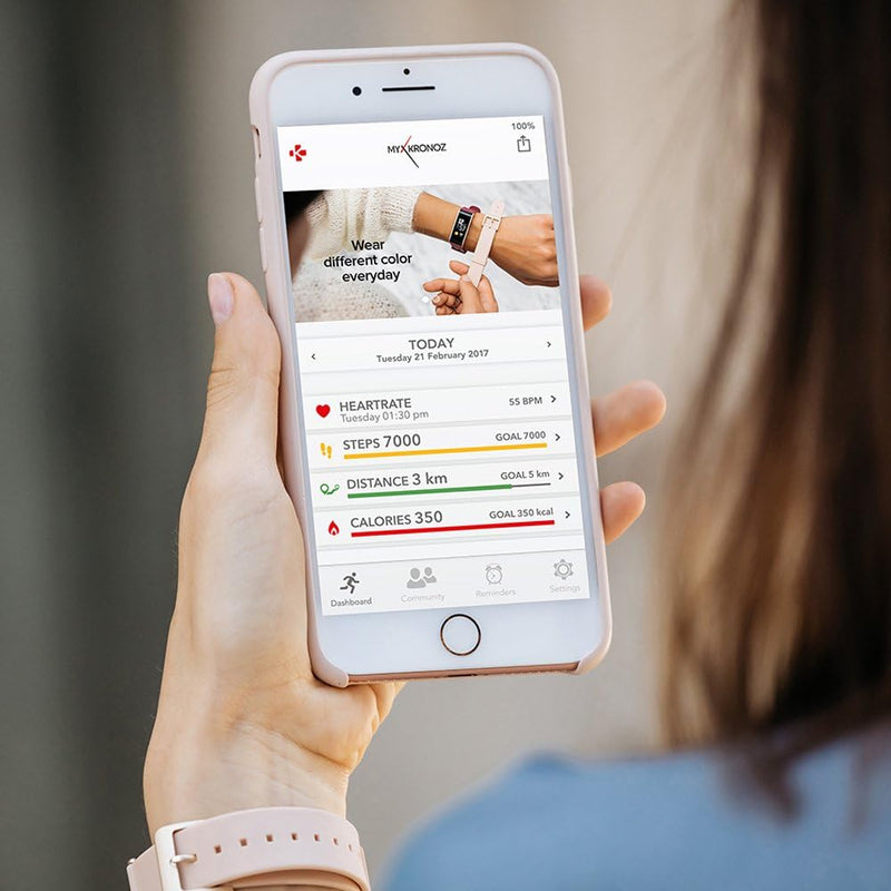 MyKronoz ZeFit4 HR Aktivitätstracker mit Herzfrequenzmonitor, Farbtouchscreen und smarten Benachrich