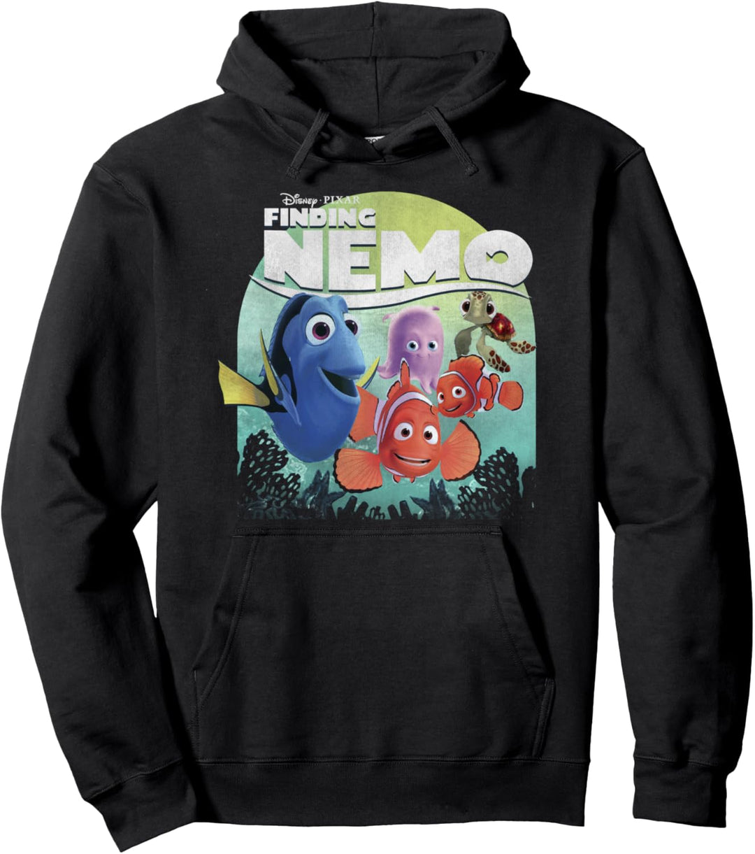 Disney Pixar Finding Nemo Group Logo Pullover Hoodie