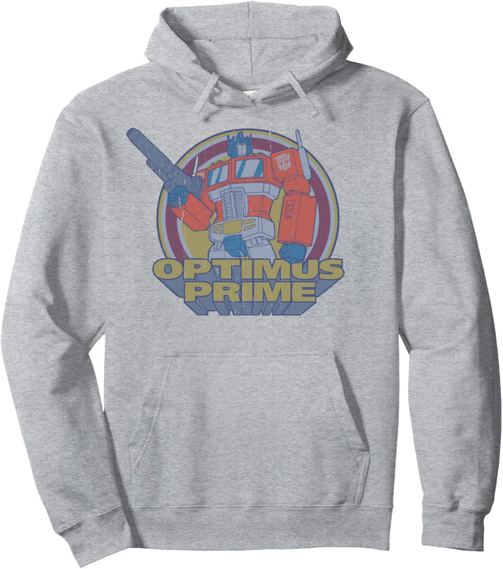 Transformers Optimus Prime Retro Portrait Pullover Hoodie