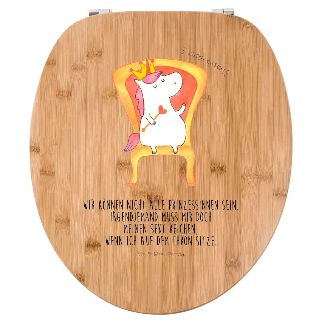 Mr. & Mrs. Panda Motiv WC Sitz Einhorn König - Geschenk, Klodeckel, Toilettendeckel, Klobrille, Pega