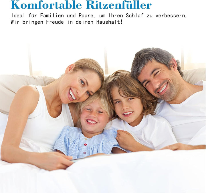 Totofac Liebesbrücke für Matratzen mit Spanngurt [200x30cm], Matratzenkeil Matratzenbrücke, Ritzenfü