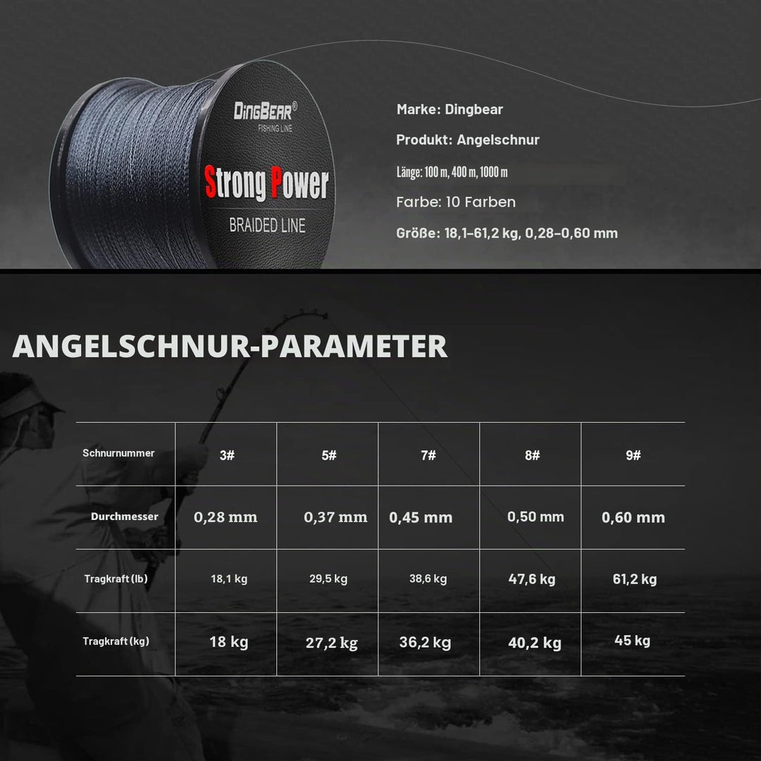 Dingbear 437yd-5000yd stark ziehen sie generische geflochtenen angelschnur angelschnur Fisch Linien