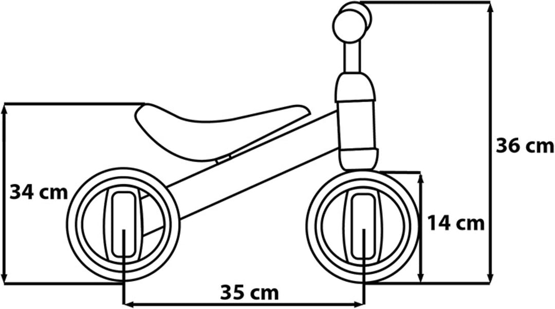sarcia.eu Rutschfahrzeug, 4 Räder, leicht und stabil aus Metall 1+ Jahr Stitch Blau, Stitch Blau