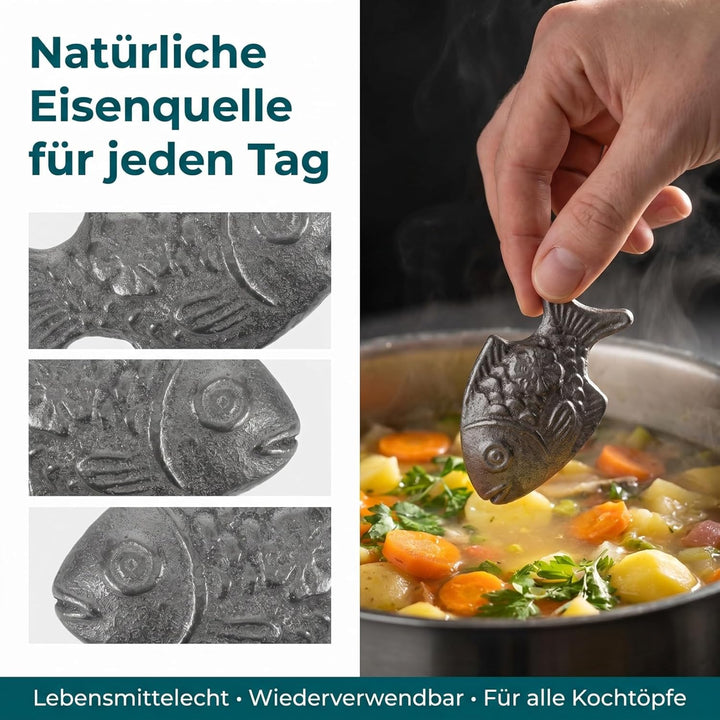 Toyvian 2 Stück Veganer Eisenfisch Fischförmiges Eisenpräparat Natürliches Eisen Für Sportler Eisenf