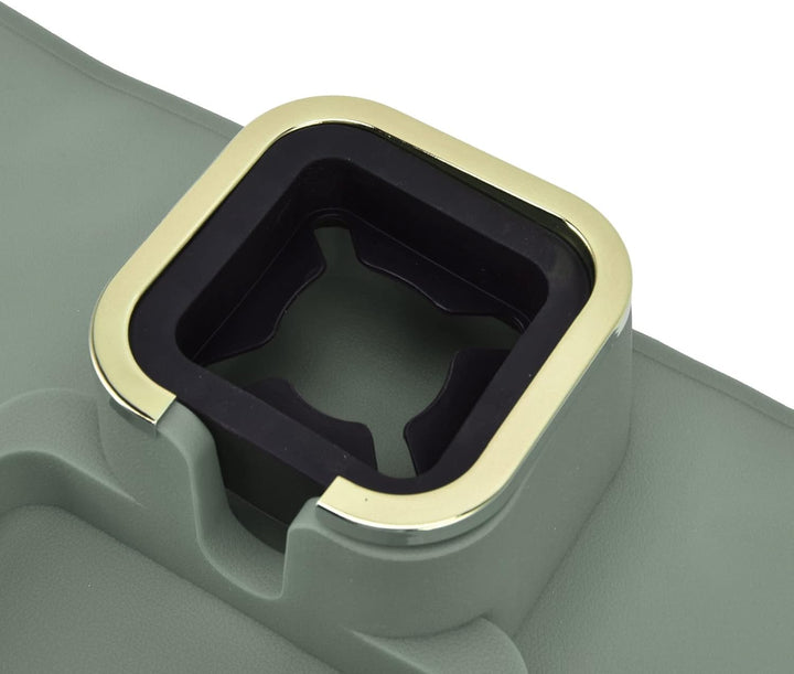 Qcwwy Sofa-Arm-Plattform, Couch-Arm-Getränkehalter, Sesselhalter, Stabiles Stahl-Silikon-Material So