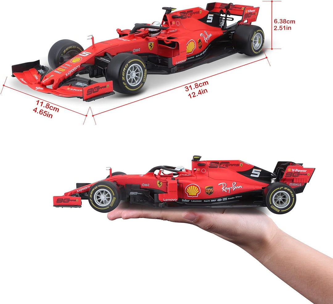 Bburago 18-16807V F1 Ferrari SF90 (2019) Modellauto, rot #Vettel