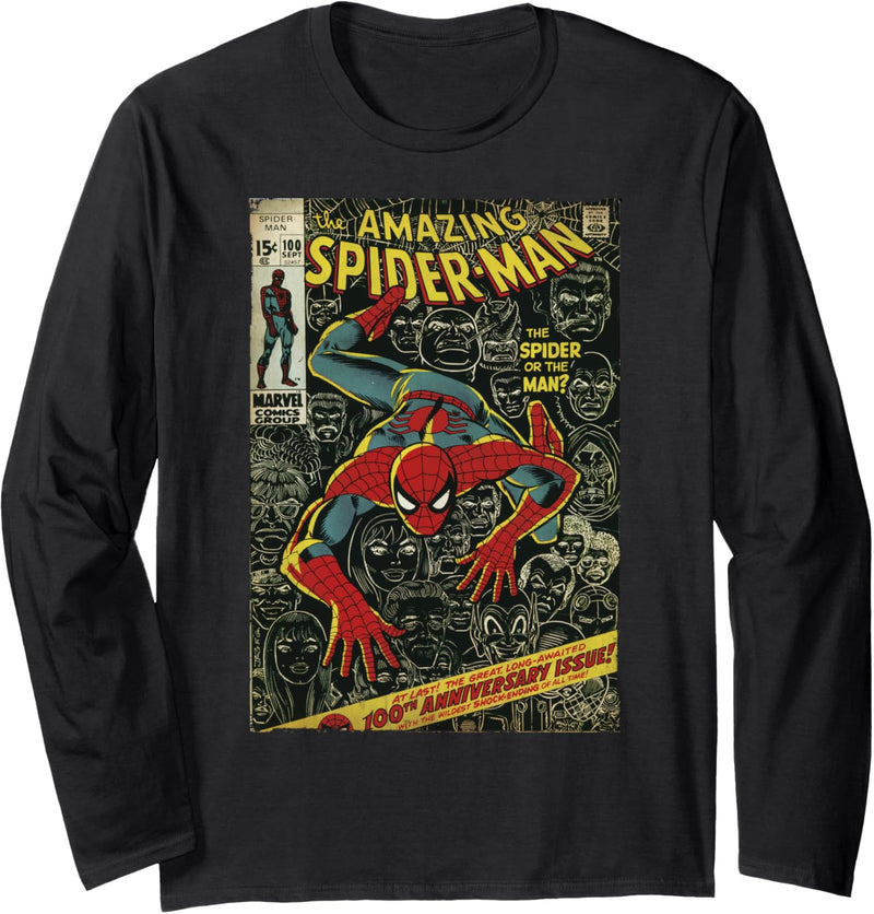 Marvel Spider-Man Comic Book Anniversary Langarmshirt