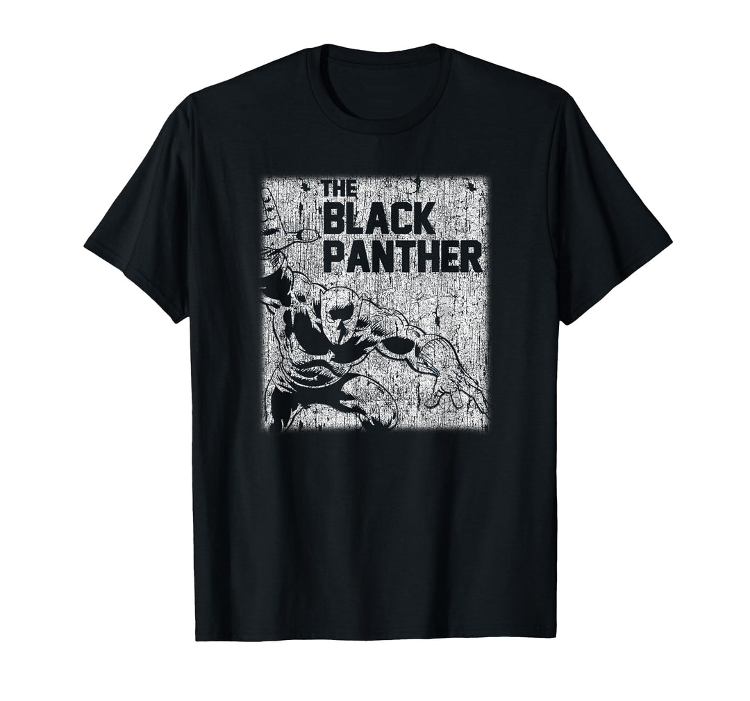 Men's Black Panther Chalk Print Graphic T-Shirt 3XL Navy