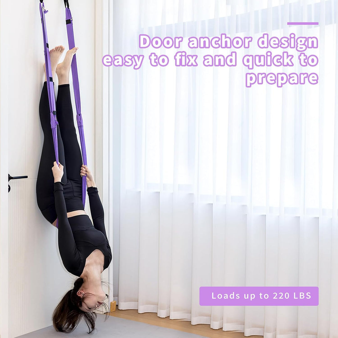 Natudeco Aerial Yoga Hängematte Yoga Training Schaukel Set Yoga Sling Inversionswerkzeug Aerial Flie