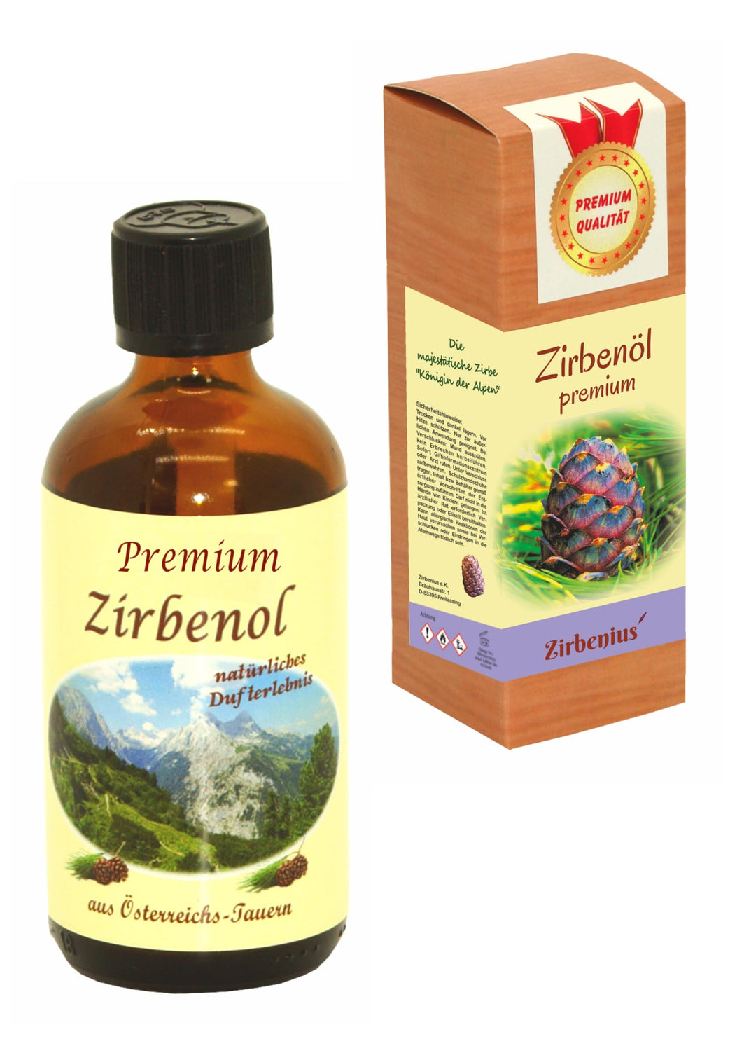 Premium-Zirbenöl - naturreines, ätherisches Zirbelkiefernöl aus Österreich, als Duftöl, für Raumduft