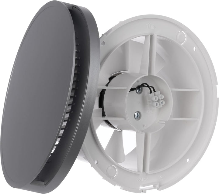 Ø 150mm Silber Badlüfter - Ventilator mit Kugellager - Lüfter für Effiziente Belüftung im Bad Kuche
