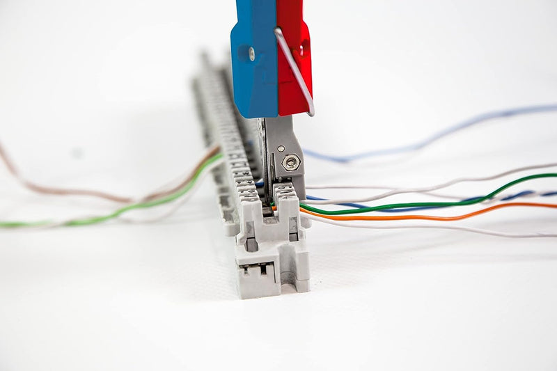 WEICON TOOLS LSA Sensor No. 40 I Anlegewerkzeug mit Sensor zur Beschaltung von LSA-Baureihen, Blau/R
