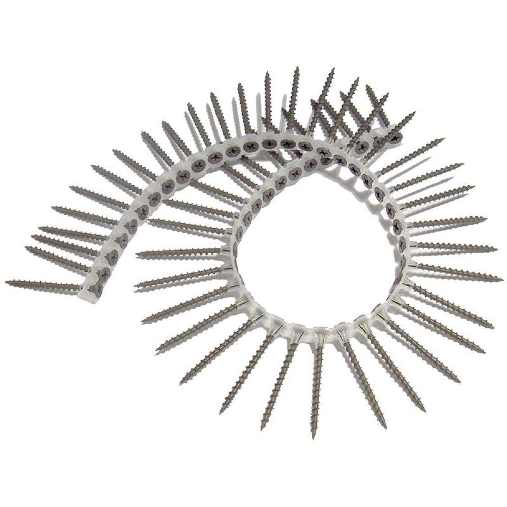 Forgefix DWS45BPC Phillips Trompetenkopf Gipskartonwand Flachband Schrauben - Schwarz Phosphat 3.9 x
