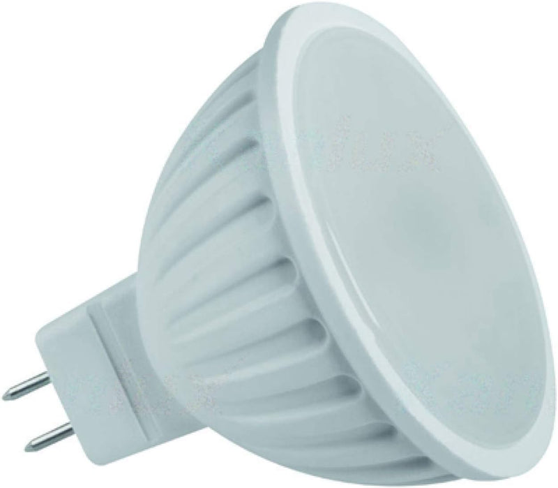 6x LED Einbaustrahler Set rund - weiss 7 Watt kaltweiss MR16 12V - Einbauleuchten flach 58-65mm Bohr