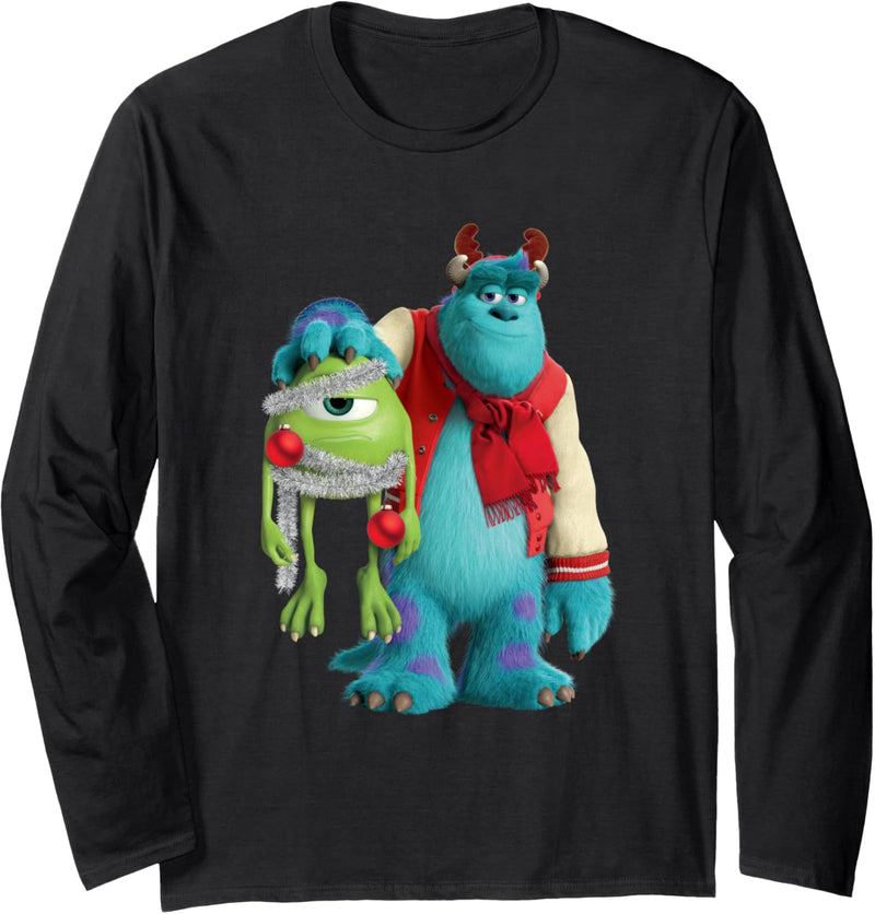 Disney PIXAR Monsters University Mike Sulley Funny Holiday Langarmshirt