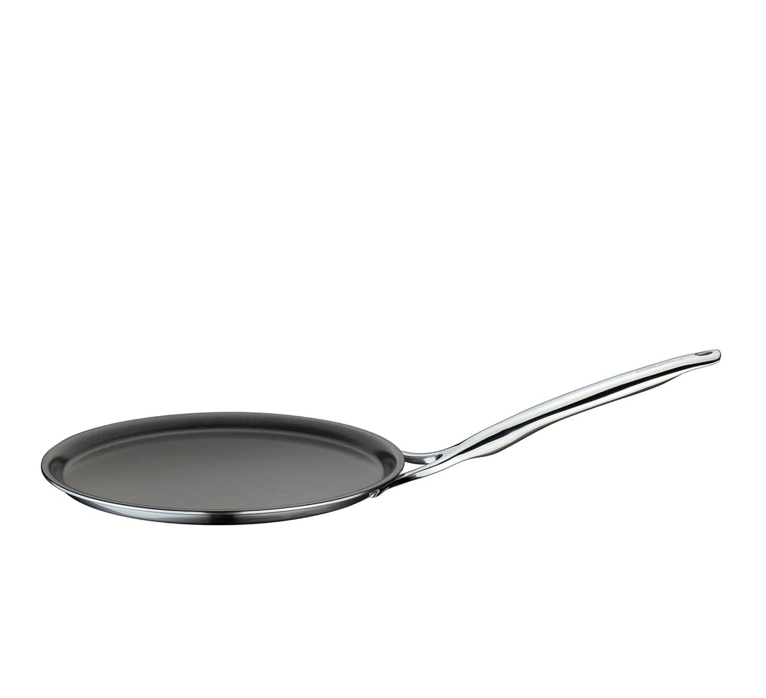 Spring Vulcano Classic Crepes Pfanne 28 cm | Edelstahl | 5-Lagen-Mehrschichtmaterial | Antihaftbesch