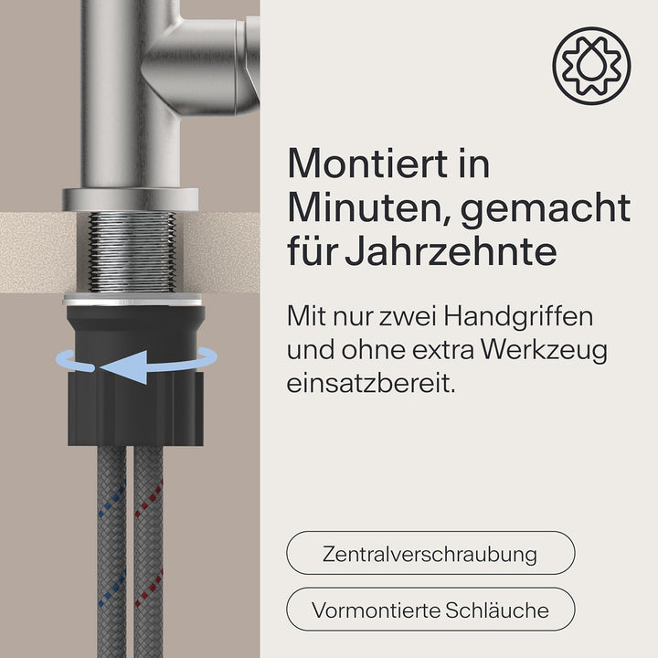 Küchenarmatur WK5 | Wasserhahn Küche | Armatur Spültisch | Mischbatterie für die Küche | Spültischar
