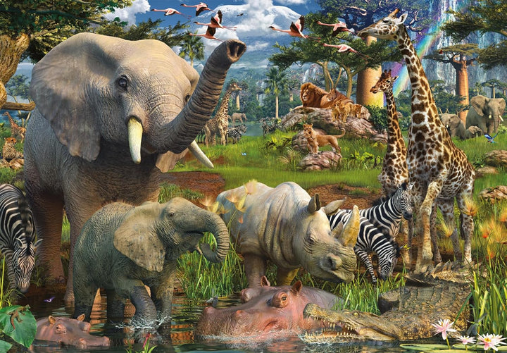 Ravensburger 17823 - David Penfound "At the waterhole" - 18000 Teile Puzzle (276x192 cm)