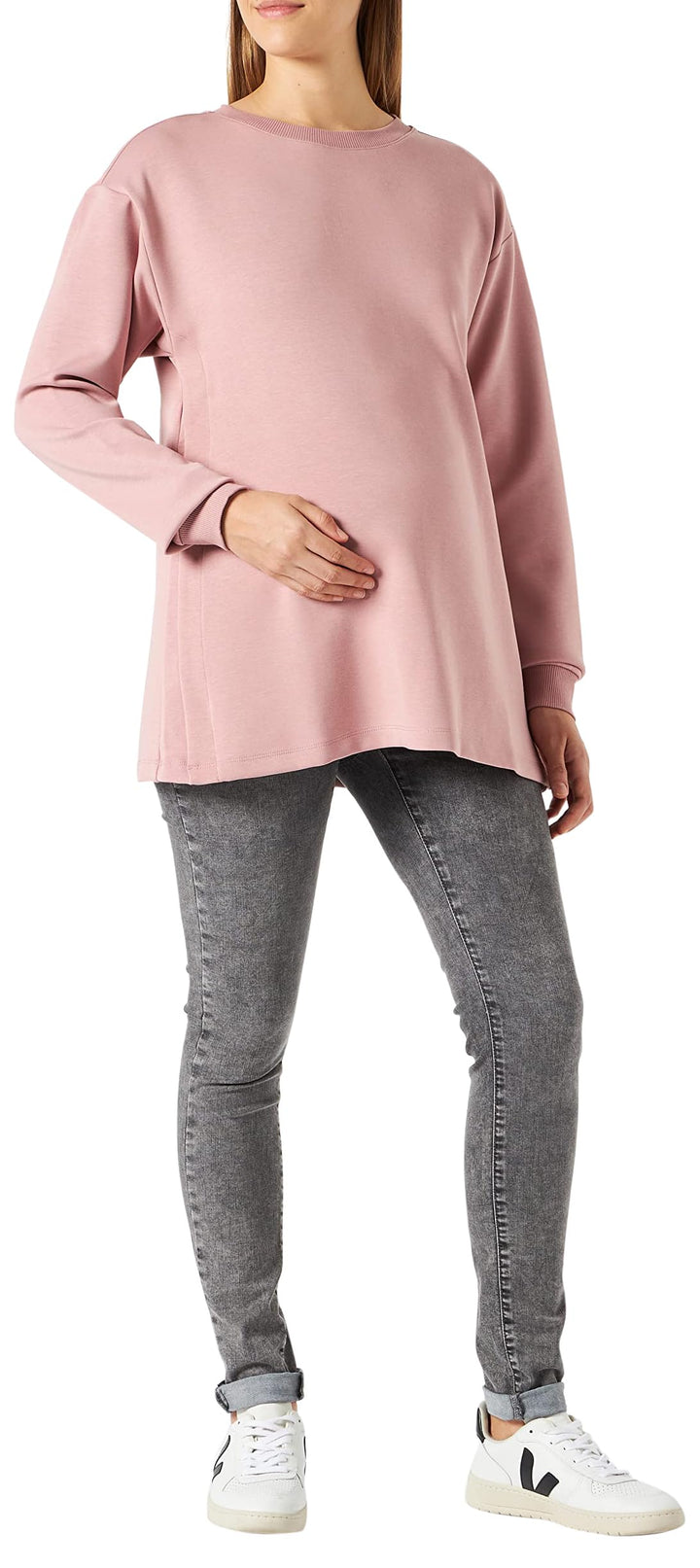 Noppies Damen Sweater Pinson Nursing Long Sleeve Pullover 44 Deauville Mauve - P964, 44 Deauville Ma