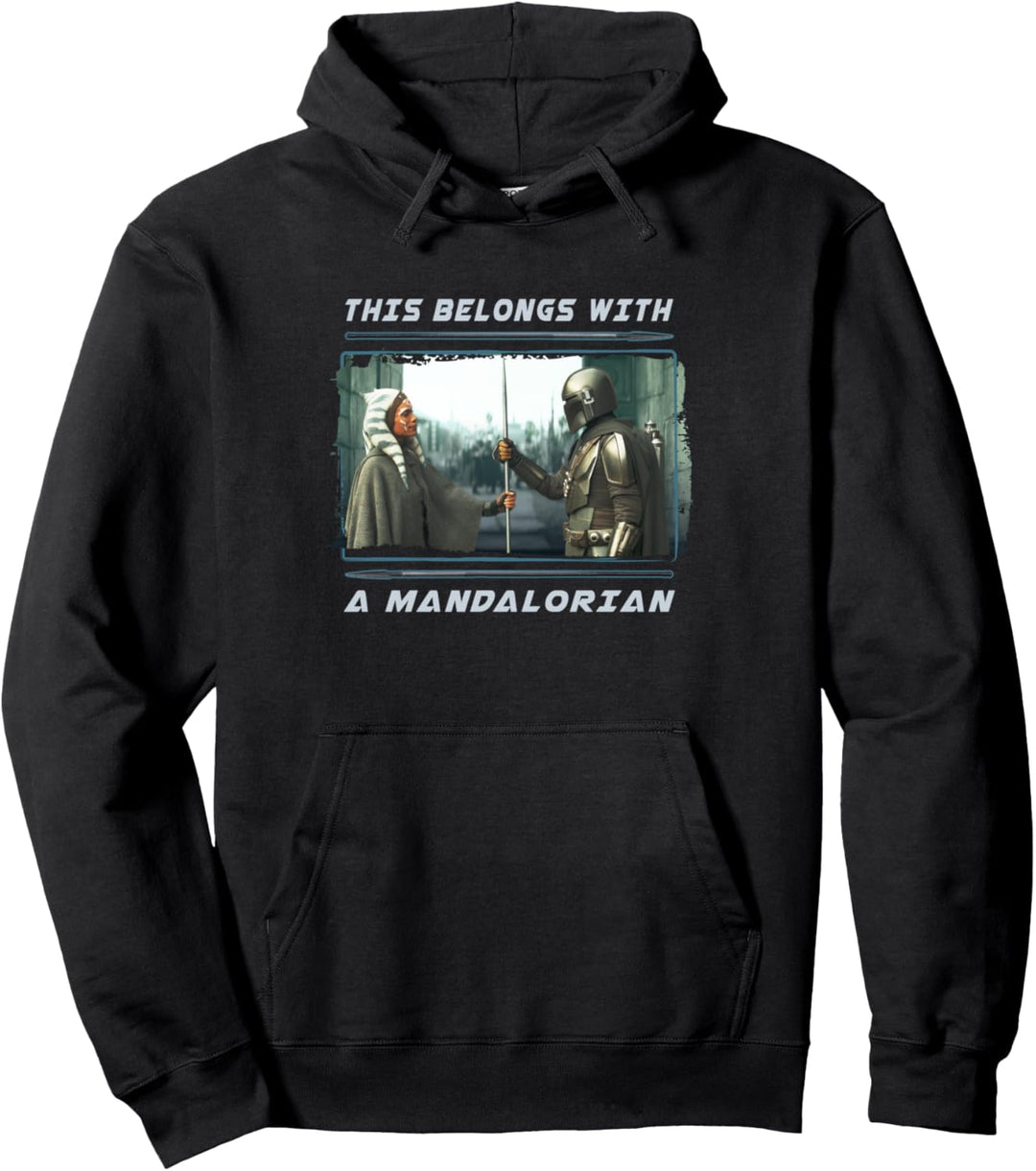 Star Wars: The Mandalorian Belongs With A Mandalorian Ahsoka Pullover Hoodie