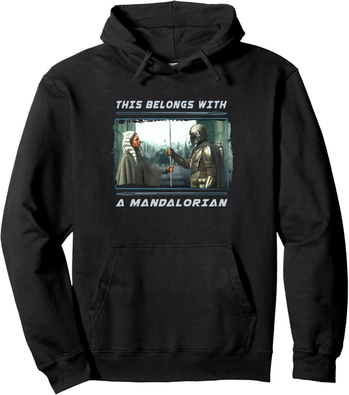 Star Wars: The Mandalorian Belongs With A Mandalorian Ahsoka Pullover Hoodie