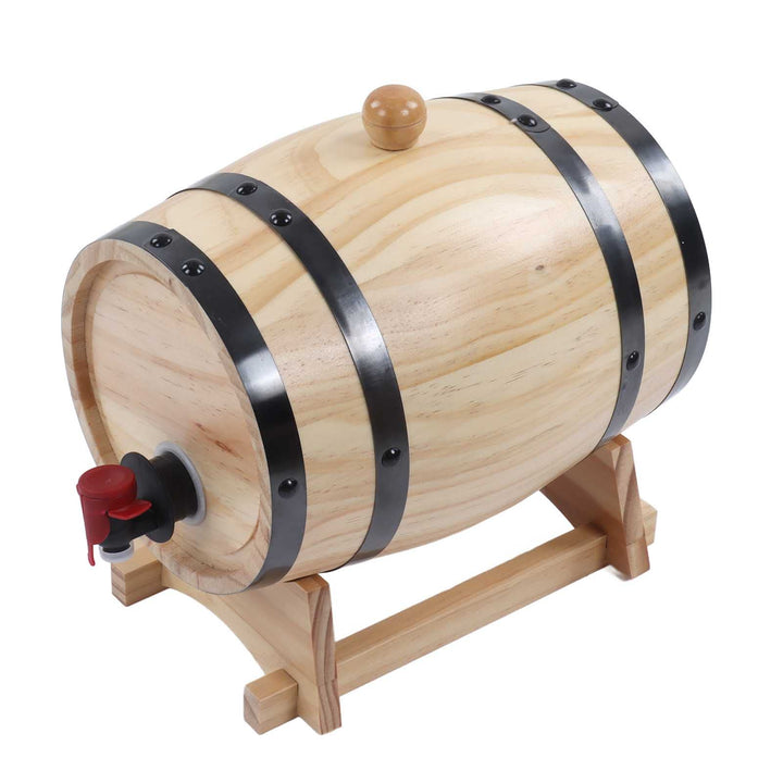 Jeffergarden Wein-Eichenfässer, Eichenfässer mit Klarer Holzmaserung für die Bar (3L), 3L