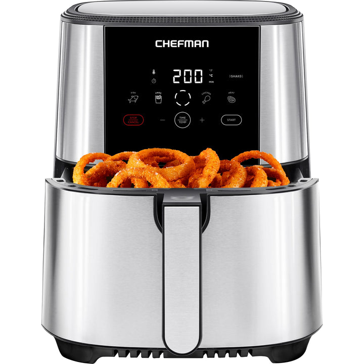 Chefman TurboFry Touch Heissluftfritteuse, 4.75L Familiengrösse, One Touch Digital Control Voreinste