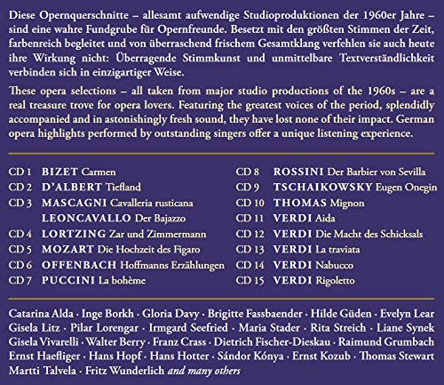 Oper auf Deutsch – legendäre Opernquerschnitte, Audio-CD