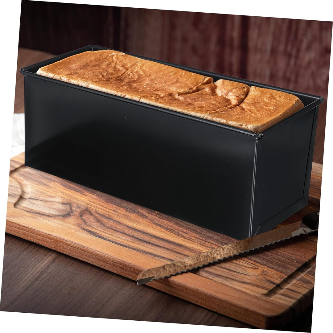 HEMOTON Toastbrot Backform Mit Deckel 13X4.8 Zoll Antihaft Laibpfanne Für Hausgemachtes Brot Und Toa
