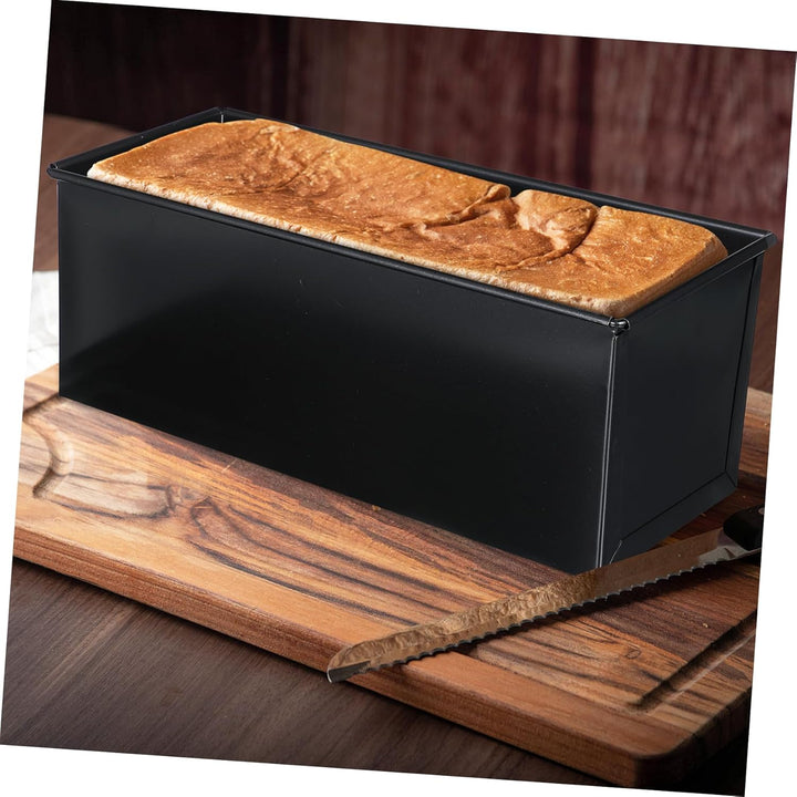 HEMOTON Toastbrot Backform Mit Deckel 13X4.8 Zoll Antihaft Laibpfanne Für Hausgemachtes Brot Und Toa