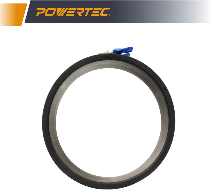 POWERTEC 70281 Dust Control Flex Cuff with Hose Clamps, 6-Inch, 6-Inch