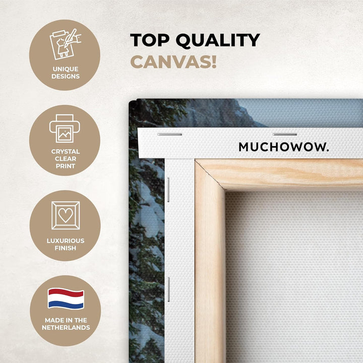 MuchoWow© Leinwandbild Gross 120x80 cm XXL Dekoration Wohnzimmer Bilder Aufhängen Wall Decoration Li