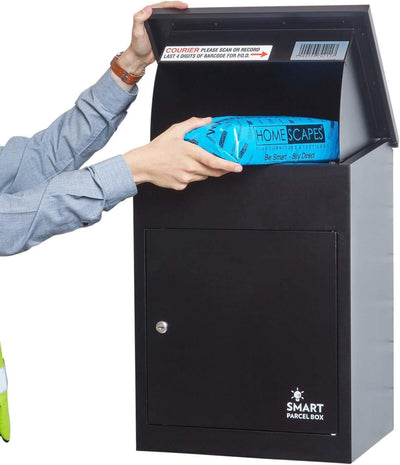 Smart Parcel Box, mittelgrosser Paketbriefkasten mit Paketfach und Briefkasten, sicherer Paketkasten
