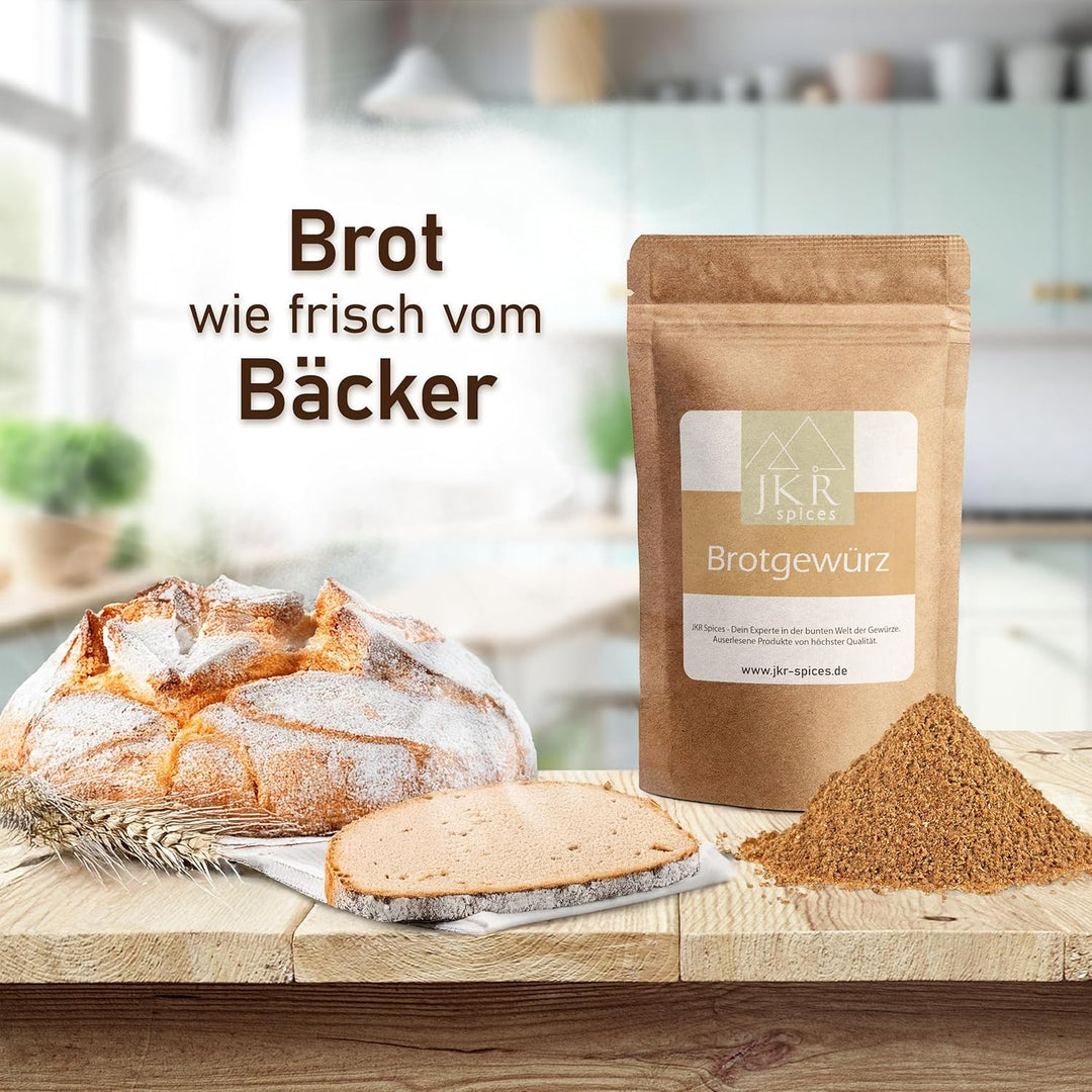 JKR Spices® Brotgewürz - fein gemahlen -Gewürz für Backmischung Brotgewürzmischung 100% natürlich |