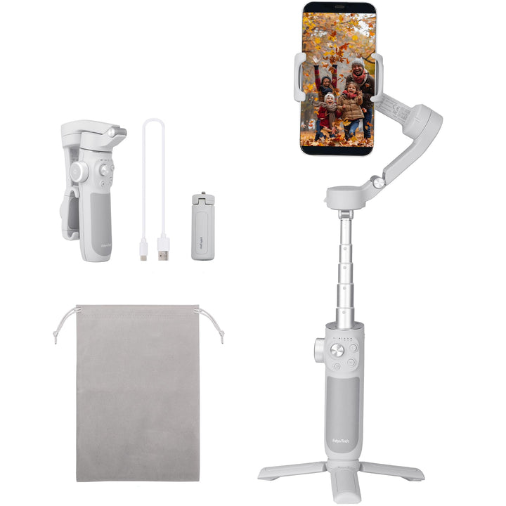 FeiyuTech [Offiziell] VB4 Smartphone-Gimbal, 3-Achsen Handy-Stabilisator, Vimble 4 Vlog-Gimbal für S
