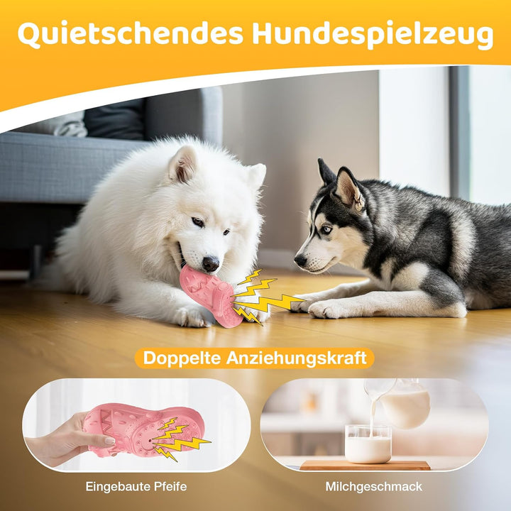 RUXAN Hundespielzeug, Saubere Hundezähne, Hundespielzeug, Kauspielzeug aus Naturkautschuk für Kleine