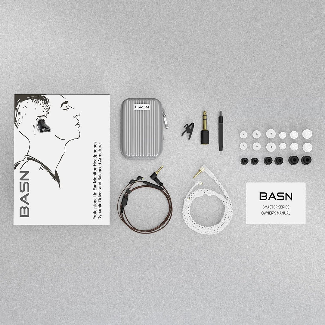 BASN Bmaster DREI-Dynamische Treiber In-Ear-Monitore Kopfhörer mit Zwei Abnehmbaren Kabeln Ohrhörer