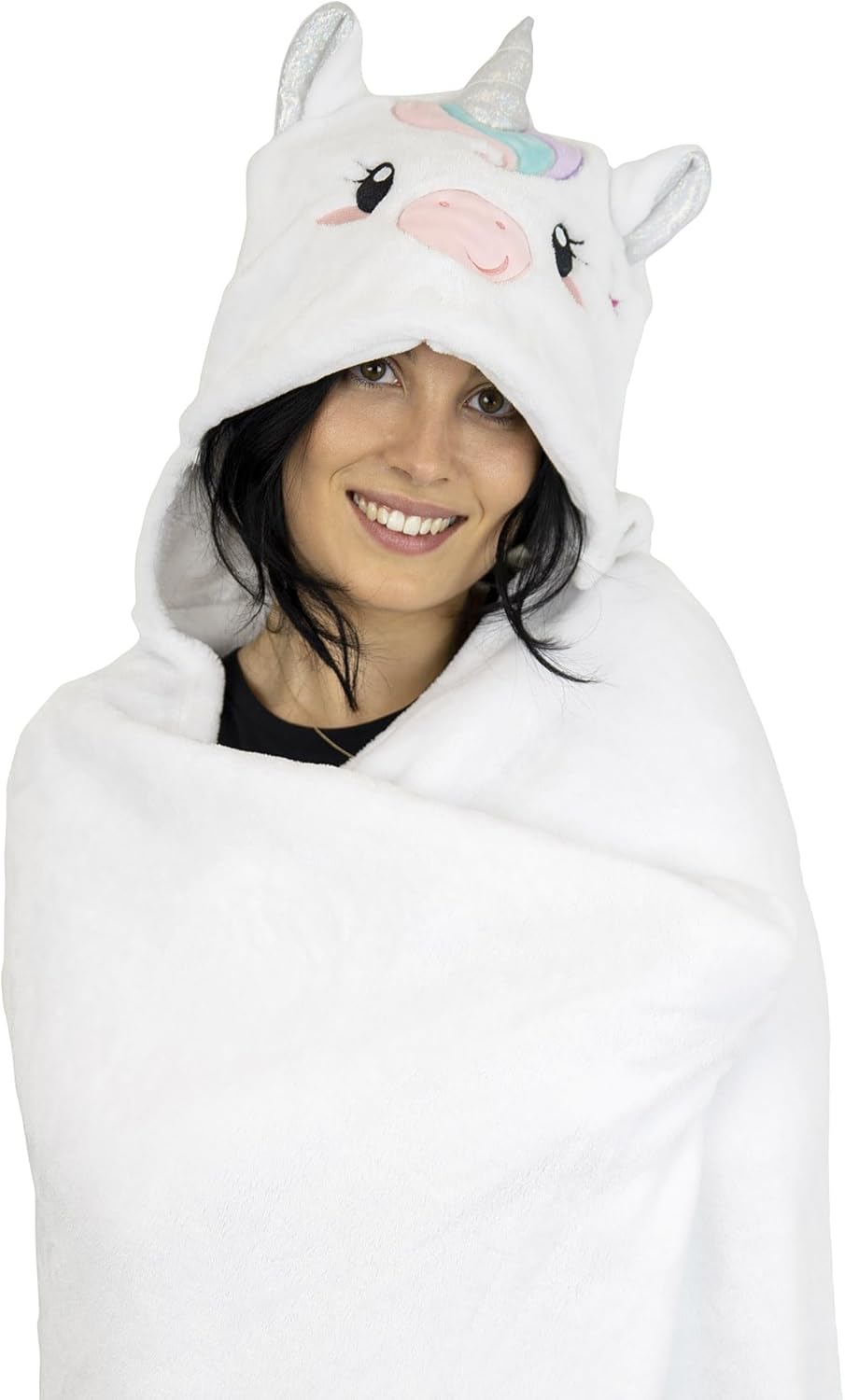 Legami - Cosy Hugs Kapuzendecke! Mit Handwärmertaschen und Kapuze, Polyester-Decke, Knopfverschluss,