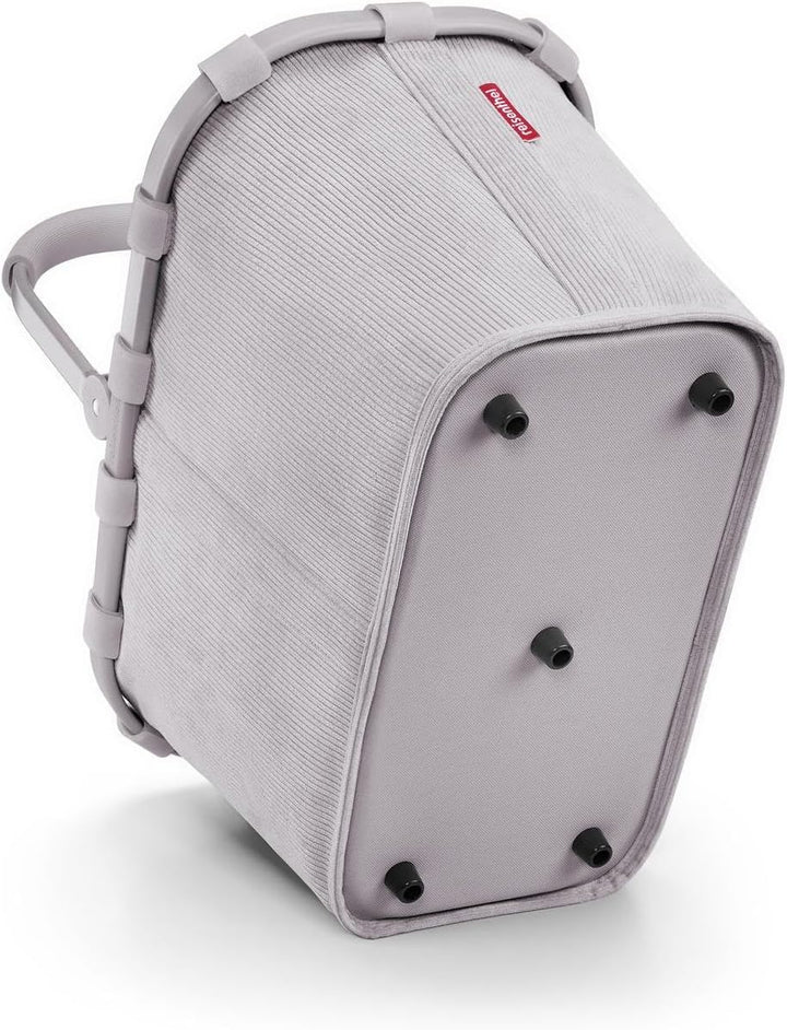reisenthel carrybag Cord Grey – Stabiler Einkaufskorb mit viel Stauraum und praktischer Innentasche