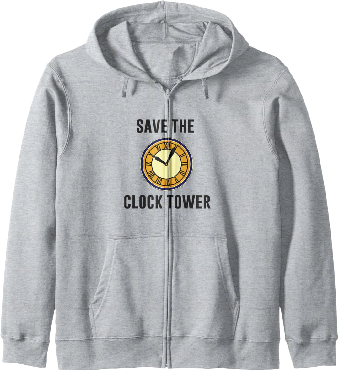 Back To The Future Save The Clock Tower Text Kapuzenjacke