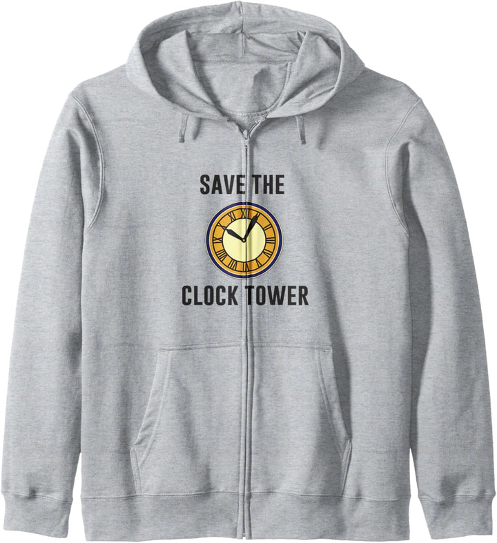 Back To The Future Save The Clock Tower Text Kapuzenjacke