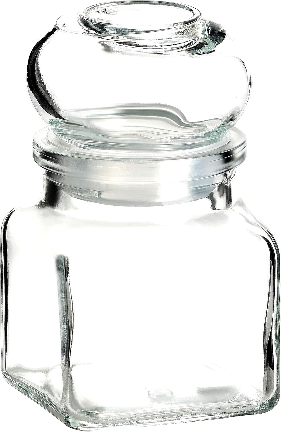 gouveo 24er Set Gewürzgläser 120 ml eckig mit Glaskorken - Kleine Korkengläser mit Glasstopfen - Lee