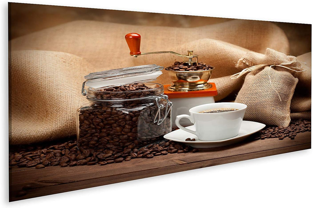 islandburner Bild auf Leinwand Krug Kaffee Kaffeetasse für Küche Bilder Wandbilder Poster Leinwand 1