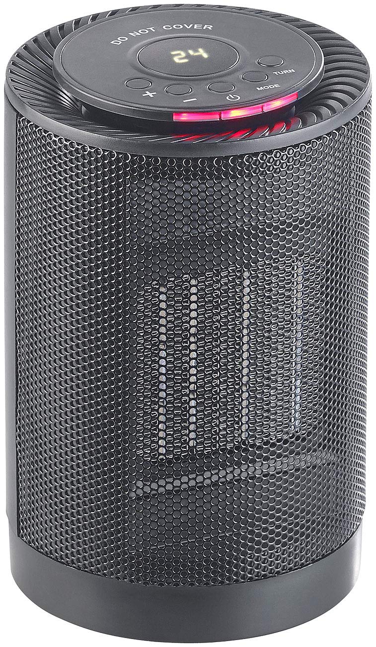 Carlo Milano Digitaler Keramik-Tisch-Heizlüfter, 3 Stufen & Oszillation, 1.200 Watt