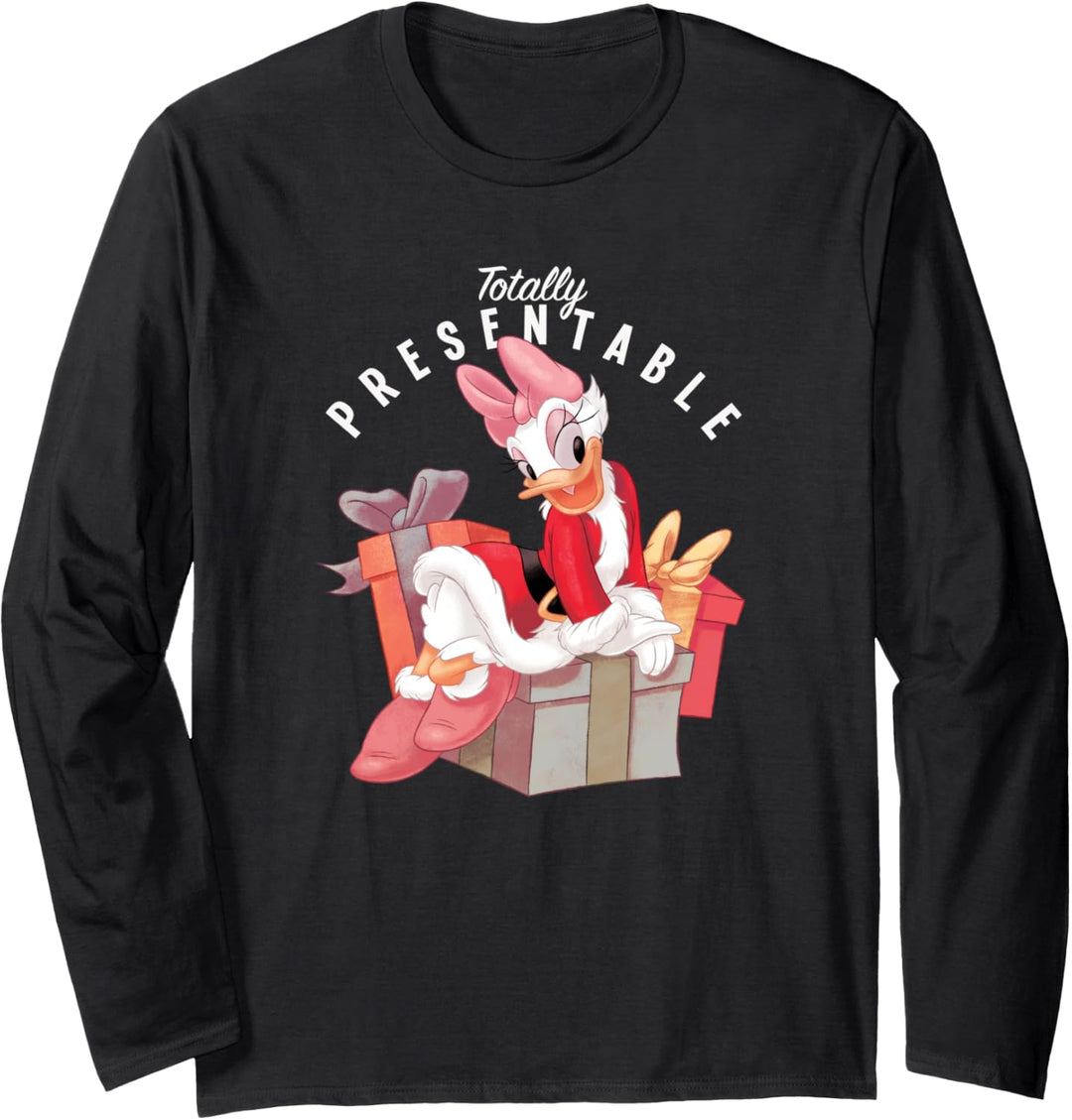 Disney Daisy Duck Totally Presentable Holiday Langarmshirt